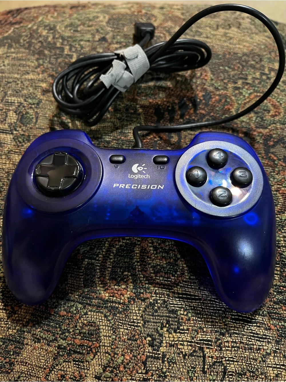 Logitech Precision Wired Gamepad Controller - Translucent Blue